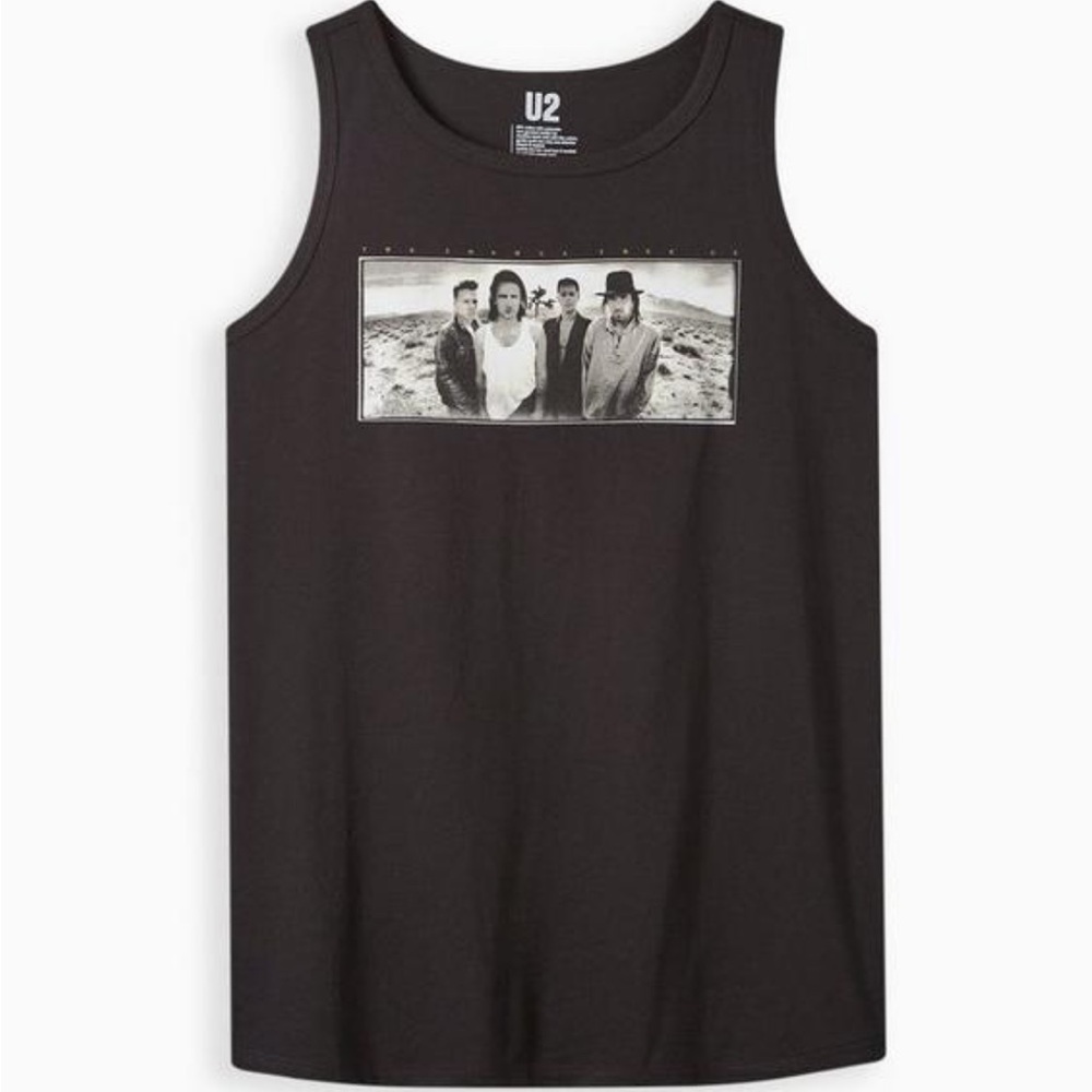 Torrid U2 Black Graphic Tank